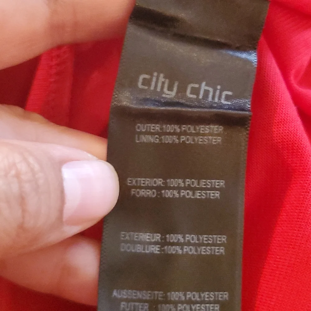 CITY CHIC Dream Of Lace Dress Red Scarlet Dress - Picture 5 of 9